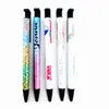 Home Blank white Sublimation Pens Heat Transfer Pen Sublimated Coat Full Printing Ballpoint Pen DIY Office School Stationery study SuppliesZC1198