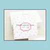 Autres fournitures de fête festives Home Garden Bing14X14X5CmWhite Cherry Print Magnetic Gift BoxPaper Box Packaging For /ChocolateWedding Gu