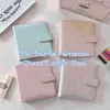 Notepads Macaroon A7 Square Pu Binder Diary Notebook
