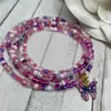 Chokers Lavender Gold Blue Green Beads с "бабочкой" шарм эластичный пляж Бикини Бикини Ювелирные изделия для женщин и девочек