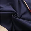 Moda odzież dziecięca Girls Długim rękawem Dress 2022 New Lapel Bow Pojedynczy Dzianiny Student Biały Niebieska Sukienka Rozmiar S-XXL