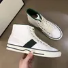 A1 Tennis 1977 Canvas Casual Boots Luxurys Designer Womens Shoe Italy Green and Red Web Stripe Rubber For Low Stretch Low Platform Top Mens Woman Sneaker