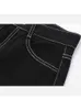 Kvinnlig koreansk vintage hög midja lösa jeans för kvinnor spets lapptäcke baggy streetwear denim pants mode casual ben l220728