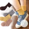 Дети ребристые носки детские носки твердые детские хлопковые красоты красоты цвета теплые носки для мальчиков девочки детская одежда 0-12 y 220514