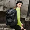 Personalidade do HBP Halloween King Kong Backpack Skull PU PU Men e Women's Computer Bag Sagão estudante 220805