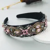 Luxury Baroque Full Diamond Headband Fashion Hair Accessories Women Trend Prom Rhinestone Hairband Shiny Hair Hoop Headwear Girl