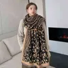 60% OFF 2022 autumn and winter new scarves scarf leopard print imitation cashmere female version student warm versatile shawl