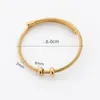 Bangle Stainless Steel Wire Expandable DIY Bracelets Adjustable Open Cuff Fit Charm Beads Bracelet Accessories Jewelry FindingBangle Inte22