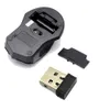 Myszy 2.4 GHz Bezprzewodowa mysz optyczna + USB 2.0 Odbiornik na PC Laptop Black Worldwide Store Najwyższej jakości