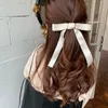 White Cute Korean Solid Big Bow Hair Claw Clips Grips Clamps for Girls Women Hair Accessories Hairpin Crab Headband Headwear 0615