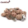 20pcs Wooden Pacifier Clip Nursing Accessories Beech Pacifier Clips Chewable Teething Diy Dummy Clip Chains Baby Teether 2111023574678