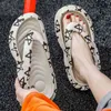 Män sommar Eva Thong Flip Flop Women Platform Fashion Cloud Slipper Tjock Sole Outdoor Beach Cushion Slides Clip Toe Bow Sandals J220716