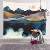 Tapis mural de paysage minimaliste moderne, style nordique, peintures murales de Restaurant, fond de chambre à coucher, armoire de chevet, maison J220804