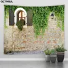 Tapestry Landscape Wall Hanging Rugs LTaly Rural Small City Street Architecture