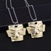 Kedjor Personlig halsband Mask Pendant Män och kvinnor Fashion Minority Chinese Retro Ethnic Style Jewelrychains