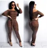 Womens Tracksuits Sexy Bodycon Jumpsuit Romper Long Sleeve Bodysuit Women Zipper Turtleneck Jumpsuits Elegant Full Length Polyester Yoga Clo