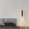 Подвесные лампы современные простые креативные светодиодные светильники спальня спальня кровабоковая барная лестница
