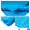 Silicone Baking Mat Sheet Large Kneading Pad for Rolling Dough Pizza Dough Non-Stick Maker Pastry Kitchen Accessories BBE14143
