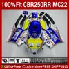 Injection Body For HONDA CBR 250RR 250 RR CC CBR250RR 90 91 92 93 94 95 96 97 98 99 131No.0 250CC MC22 CBR250 RR 1990 1991 1992 1995 1996 1997 1998 1999 Fairing Rothmans Blue