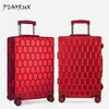 Piaoruxu – valise à roulettes en alliage d'aluminium et de magnésium pour hommes et femmes, valise de voyage entièrement en métal, Rose J220707