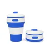 Silikon-faltbare Kaffeetasse, modische, einziehbare Wassertasse, Reise-Wasserflaschen, anpassbares Logo