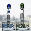 Nexus Heady Hoockahs 유리 봉오 타이어 오류 방지기 오일 장비 물 파이프 흡연 버블 블러 연기 시샤 액세서리