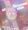 Top marque Bee femmes diamants bague montres 40mm mouvement à Quartz femme horloge montre en acier inoxydable Hardex verre importé cristal