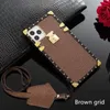 Fashion Designer luxury Square Phone Cases For Samsung Galaxy S21 S20 S10 Note 20 10 iphone 13 12 Mini 11 Pro Max Xs Xr 7 Plus 8 SE Leather