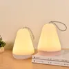 Luzes da noite portátil levou luz portátil usb recarregável criativo forma de gota de água ao ar livre lanterna quarto mesa de mesa mesa de mesa