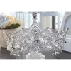 EST toppkvalitet brudkronor bling kristaller huvudstycken bröllop krona tiara festtillbehör W220324
