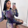 hirigin sexig kvinnor jumpsuit serpentin tryck o-hals långärmad jumpsuit höst hösten backless bodycon jumpsuit club streetwear 220714