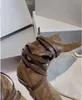 Femmes de luxe Marants Bottes rétro fille Bout pointu talon bas moyenne haute botte en cuir haute vache mercerisée en daim 35-41 avec boîte