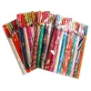 Chinese knot Bamboo Chopsticks with Silk Bags Wedding Party Favors 10 pair / pack