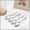 Spoons Flatware Kitchen Dining Bar Home Garden Novelty Coffee Spoon Creative Stainless Steel Sugar Skl Tea Drop Delivery 2021 Xluf5