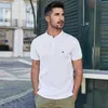 Kuegou Clothing Men S Polo shirts korte mouw mode -borduurwerk voor mannen zomer hoogwaardige slanke top plus 3383 220707