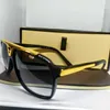 Mode solglasögon Eyewear Acetate Frame Evidence Millionaire Solglasögon Designer 64mm linser för män Kvinnor Bättre svarta fall322L