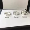 Modischer Ring für Männer und Frauen, Unisex, Geister-Designer-Ringe, Schmuck, silberfarben