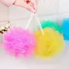 Bolle morbide per il corpo Spugna da bagno Palla Nylon Scrubber Loofah Mesh Net Balls Spugne per la pulizia Fiore da bagno multicolore Forniture per il bagno