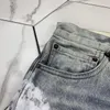 Jeans masculinos de alta qualidade Distressed Motorcycle biker Rock Skinny Slim Ripped hole stripe Fashion bordado cobra Calças jeans