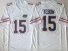 Custom College Florida Gators voetbalshirts Jeff Driskel Kyle Trask Tim Tebow E.Smith Aaron Hernandez Kyle Pitts Kadarius Toney Josh Hammond Jefferson Franks