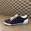 Luxury Mens Skateboard Shoes Web Stripe Monograms Canvas Running Trainers White Black Blue Brown Designers Fashion Flats Lace-up Spo