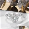 Pierścienie ślubne biżuteria letnie kwiat Secret 45 minut Umakowanie pierścienia diamentowego Miłość Luksusowa dostawa 2021 B3UWO