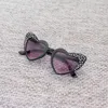 Fashion Kids Oval Heart Sunglasses Simple Candy Colors Frame With Dots Pure Color Sun Glasses