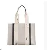 2022 여성 쇼핑객 패션 토트 가방 가방 어깨 가방 클로스 여성 캔버스 우디 토트 핸드백 지갑 소형 중간 큰 핸드백 8124333