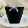 Gift Wrap 5/25 Pcs Blank Kraft Paper Candy Bag Wedding Favors Box Package Birthday Party Decoration Case With RibbonGift