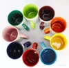 Home Blank Sublimation Ceramic mug colors handle Color inside blanks cup DIY Transfer Heat Press Print water cup Sea ShippingZC1153