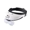 Headmounted Reparatur Lupe Gläses HD -Objektiv mit 2LED Lichtern Lesen präzise Brille Schmuckloupe Bewertungsuhr Tool303H3686069