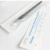 10Pcs Permanent Makeup Black Disposable Microblading Pen 18U 0 18 Microblade Embroidered Needles Eyebrow Tattoo Hand Tools 220624