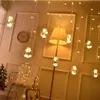 Boże Narodzenie LED Wishing Ball Lights Curtain String Fairy Garland Lampa Okno Sypialnia Ślub Nowy Rok Boże Narodzenie Wakacje Dekoracja