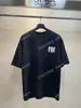 22ss Uomo Designer magliette tee DESTROYED Piccola lettera ricamo manica corta Girocollo Streetwear nero bianco xinxinbuy XS-L